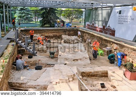 Archaeological Site Of Old Kremlin Buildings - Moscow, Russia, June 21 2019