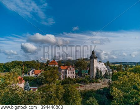 Jelenia Gora September 8 2019 Cathedral Square In Siedlecin Village Near Jelenia Gora