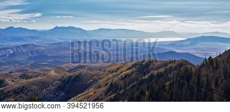 Butterfield Peak Views Of Oquirrh Range Toward Provo, Tooele, Utah Lake And Salt Lake County By Rio 