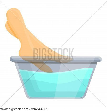 Calm Foot Bath Icon. Cartoon Of Calm Foot Bath Vector Icon For Web Design Isolated On White Backgrou