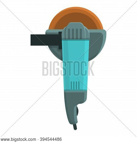 Grinding Machine Icon. Cartoon Of Grinding Machine Vector Icon For Web Design Isolated On White Back