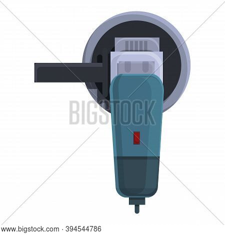 Carpentry Grinding Machine Icon. Cartoon Of Carpentry Grinding Machine Vector Icon For Web Design Is