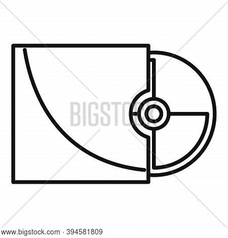 Storage Cd Disk Icon. Outline Storage Cd Disk Vector Icon For Web Design Isolated On White Backgroun