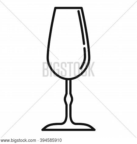 Cabernet Wineglass Icon. Outline Cabernet Wineglass Vector Icon For Web Design Isolated On White Bac