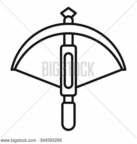 Safari Crossbow Icon. Outline Safari Crossbow Vector Icon For Web Design Isolated On White Backgroun