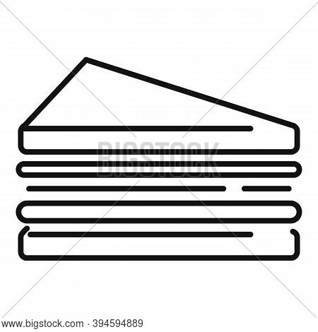 Bread Sandwich Bar Icon. Outline Bread Sandwich Bar Vector Icon For Web Design Isolated On White Bac