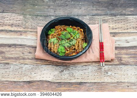 Korean Japchae recipe with chicken, Sweet potato vermicelli, vegetables
