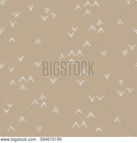 Minimalistic Modern Mountain Peak Pattern. Abstract Triangular Textured Background Design. Vector Il