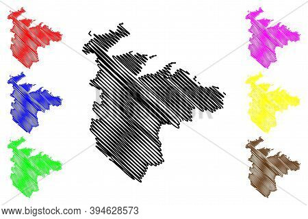Northern Region (republic Of Malta, Island, Archipelago, Regions Of Malta) Map Vector Illustration, 