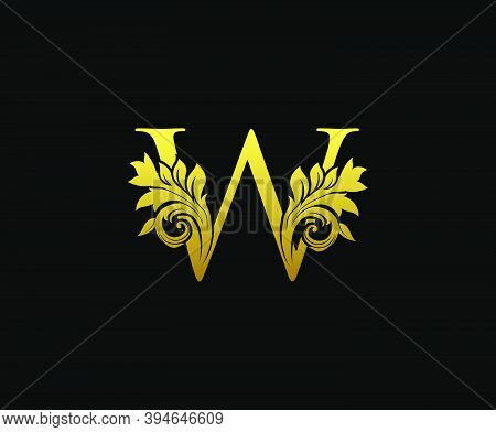 Golden Letter W Logo Vector & Photo (Free Trial) | Bigstock