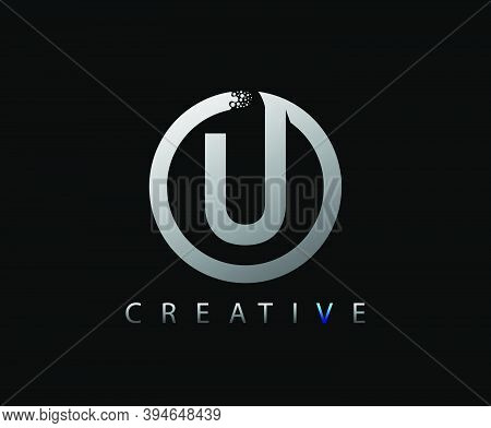 Letter U Digital Network , Technology And Digital Abstract Line Network Circuit Vector Logo. .