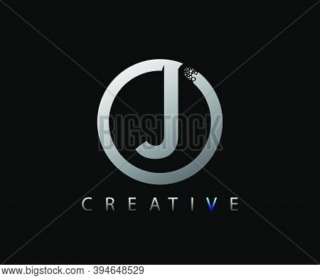 Letter J Digital Network , Technology And Digital Abstract Line Network Circuit Vector Logo. .