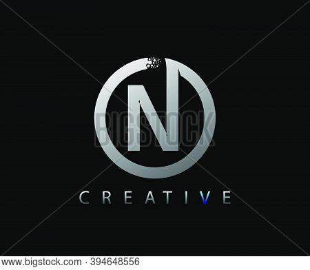 Letter N Digital Network , Technology And Digital Abstract Line Network Circuit Vector Logo. .