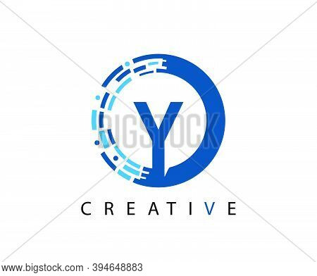 Letter Y Digital Network , Technology And Digital Abstract Line Network Circuit Vector Logo. .
