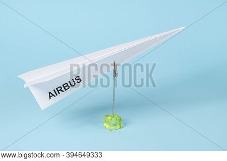 A Civil Aviation Industry Brand Represented With A Paper Plane