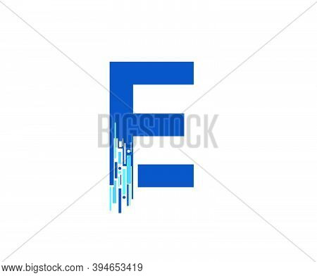 Letter E Digital Network , Technology And Digital Abstract Line E Network Circuit Vector Logo. .