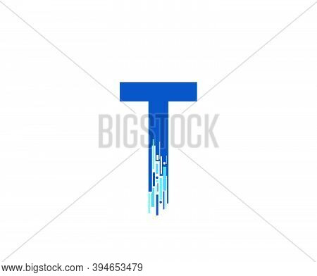 Letter T Digital Network , Technology And Digital Abstract Line T Network Circuit Vector Logo. .