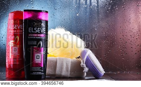 Containers Of Loreal Products In The Bathroom