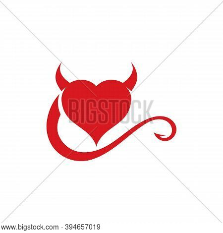 Devil Horn Vector Icon Design Illustration Logo Template