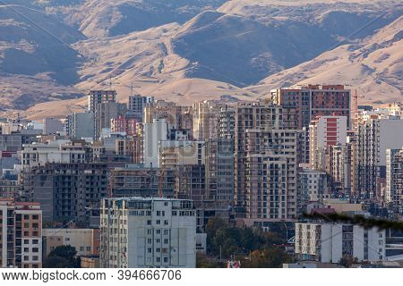 Tbilisi, Georgia -7 November, 2020: Residential Area Didi Dighomi In The City Of Tbilisi