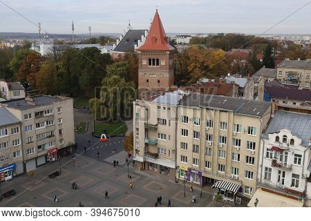 Drohobych, Ukraine - May 29, 2020: Panorama Of The Ancient City From A Height