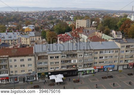 Drohobych, Ukraine - May 29, 2020: Panorama Of The Ancient City From A Height