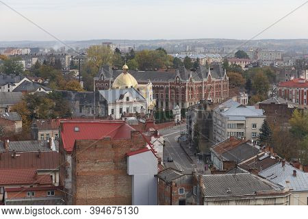 Drohobych, Ukraine - May 29, 2020: Panorama Of The Ancient City From A Height