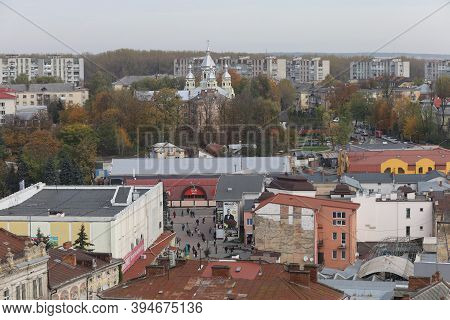 Drohobych, Ukraine - May 29, 2020: Panorama Of The Ancient City From A Height