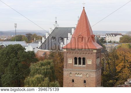 Drohobych, Ukraine - May 29, 2020: Panorama Of The Ancient City From A Height