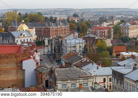 Drohobych, Ukraine - May 29, 2020: Panorama Of The Ancient City From A Height