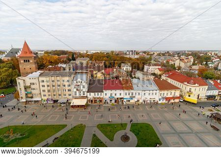 Drohobych, Ukraine - May 29, 2020: Panorama Of The Ancient City From A Height