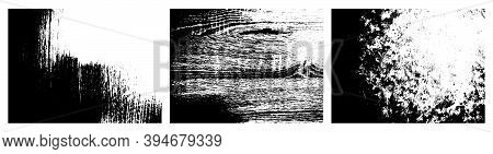 Collection Set Of Grunge Textures. Decorative Texture For Your Design. Uneven Surface. Greeting Card