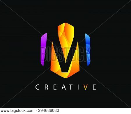 Letter M Digital Network , Technology And Digital Abstract Line M Network Circuit Vector Logo. .