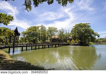 Ruen Thai Khum Khun Phaen Is An Important And Historical Tourist Destination In Phra Nakhon Si Ayutt