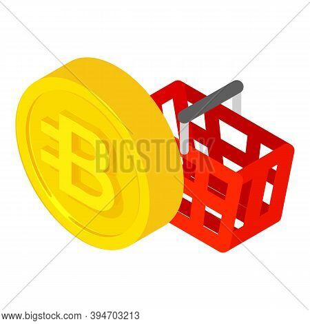 Bytecoin Cryptocurrency Icon. Isometric Illustration Of Bytecoin Cryptocurrency Vector Icon For Web
