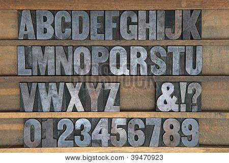 Stampa tipografica in legno