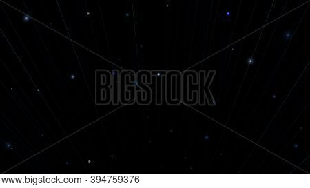 Abstract Connections With Dots And Lines. Digital Network Connections Technology. Vector Illustratio