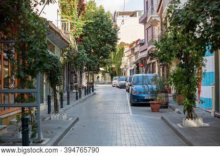Empty Streets In Athens, Greece City Center, Monastiraki Area