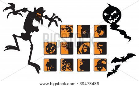 Spaventoso Halloween icone
