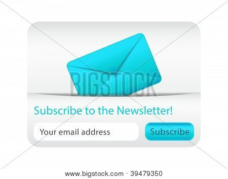 Luce Iscriviti alla Newsletter sito elemento con busta blu