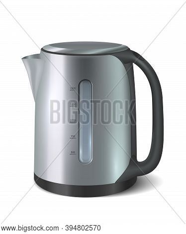 Kettle. Kitchen Appliance. Domestic Electronic House Hold Device. Equipment For Boiling Water, Prepa