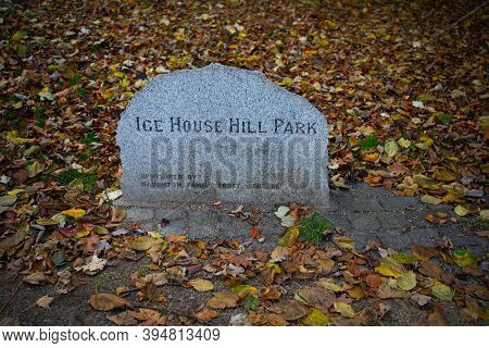 Dundalk, Ireland: November 11 2020: Ice House Hill Park Dundalk