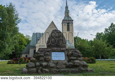 Russia, Zelenogorsk, Terijoki, August 2020: Zelenogorsk Lutheran Parish Of The Transfiguration Of Th