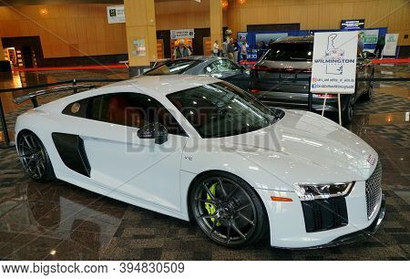 Wilmington, Delaware, U.s.a - October 6, 2019 - The 2020 Audi R8 V10 Performance Spyder Quattro Spor