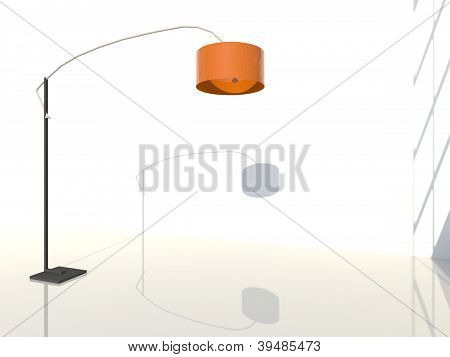 Lampa 3d stíny a reflexe