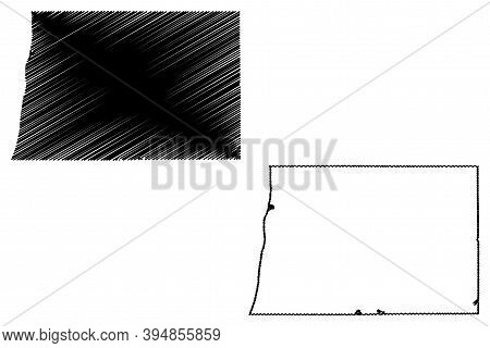 Allegan County, Michigan (u.s. County, United States Of America, Usa, U.s., Us) Map Vector Illustrat