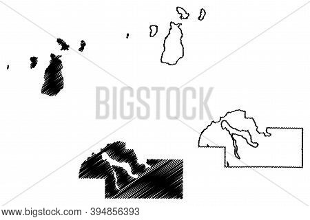 Charlevoix County, Michigan (u.s. County, United States Of America, Usa, U.s., Us) Map Vector Illust