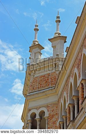 Fragment Of The Old Sultan Abdul Samad Building With Oriental Motifs Of Colonial Architecture On Mer