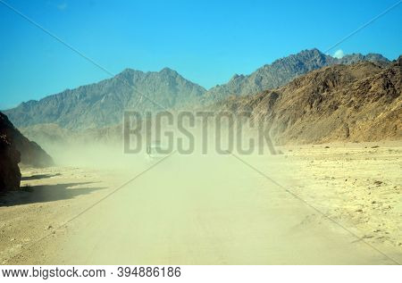 Toyota jeep popular for desert safari. Sharm El Sheikh, Egypt on November 8, 2020