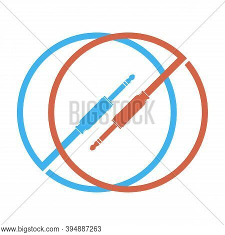 Coaxial Digital Audio Cable Logo Isolated On White Background.
